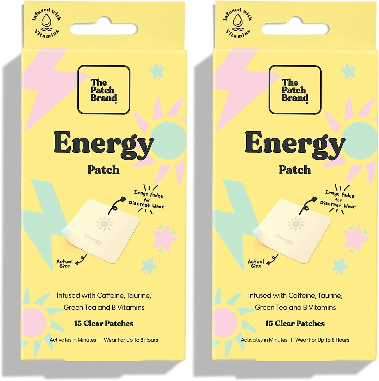 The Patch Brand Vitamin Patches - Powerful Wellness Patches You Can Wear - 2 Count (30 Patches) (Variety Pack)