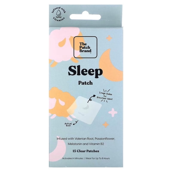The Patch Brand Vitamin Sleep Patch 15 Clear Patches - 2 Pack