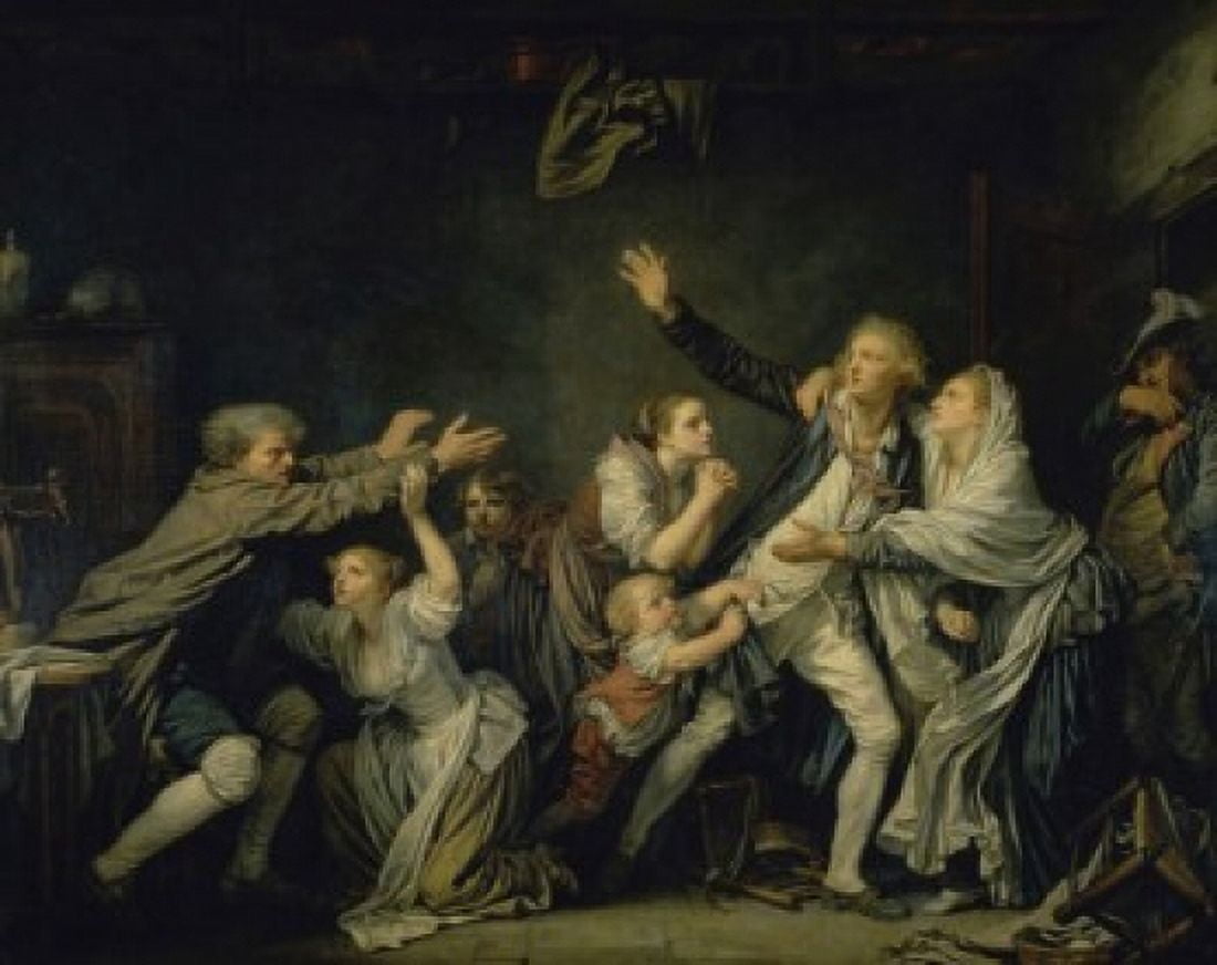 The Paternal Curse or the Ungrateful Son Jean Baptiste Greuze (1725-1805French) Musee du Louvre Paris Canvas Art - Jean Baptiste Greuze (18 x 24)