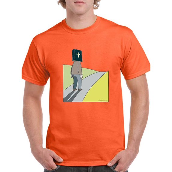 The Path Of Religion T-Shirt Men -Wilfred Hildonen Designs, Male 5X-Large