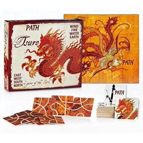 The Path Strategy Board Game for 2-8 Players Ages 8 and Up with 35 Path Tiles and 8 Dragon Pawns