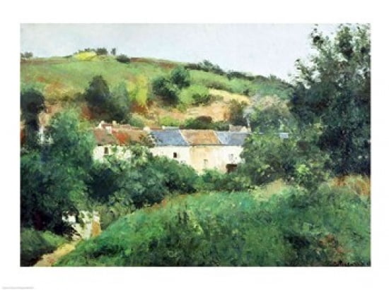 The Path in the Village 1875 Canvas Art - Camille Pissarro (24 x 18)