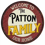 The Patton Family 14 Round Metal Sign Kitchen Game Room Decor 100140038465
