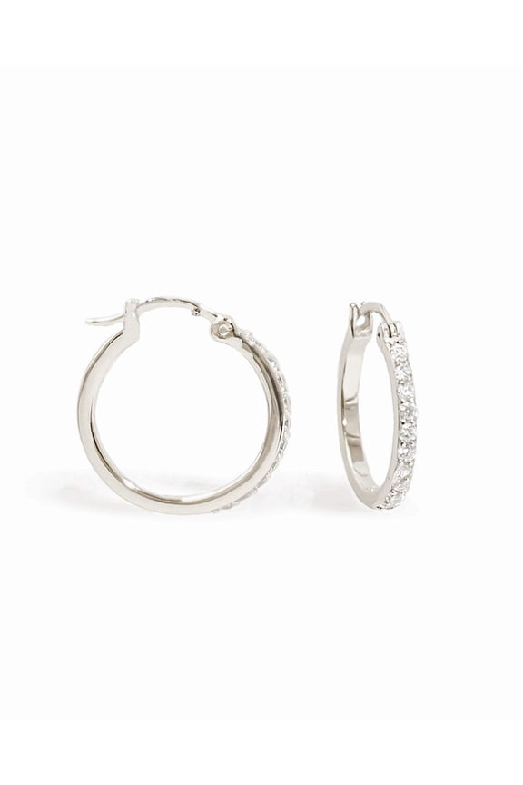 The Pavé Midi Hoops