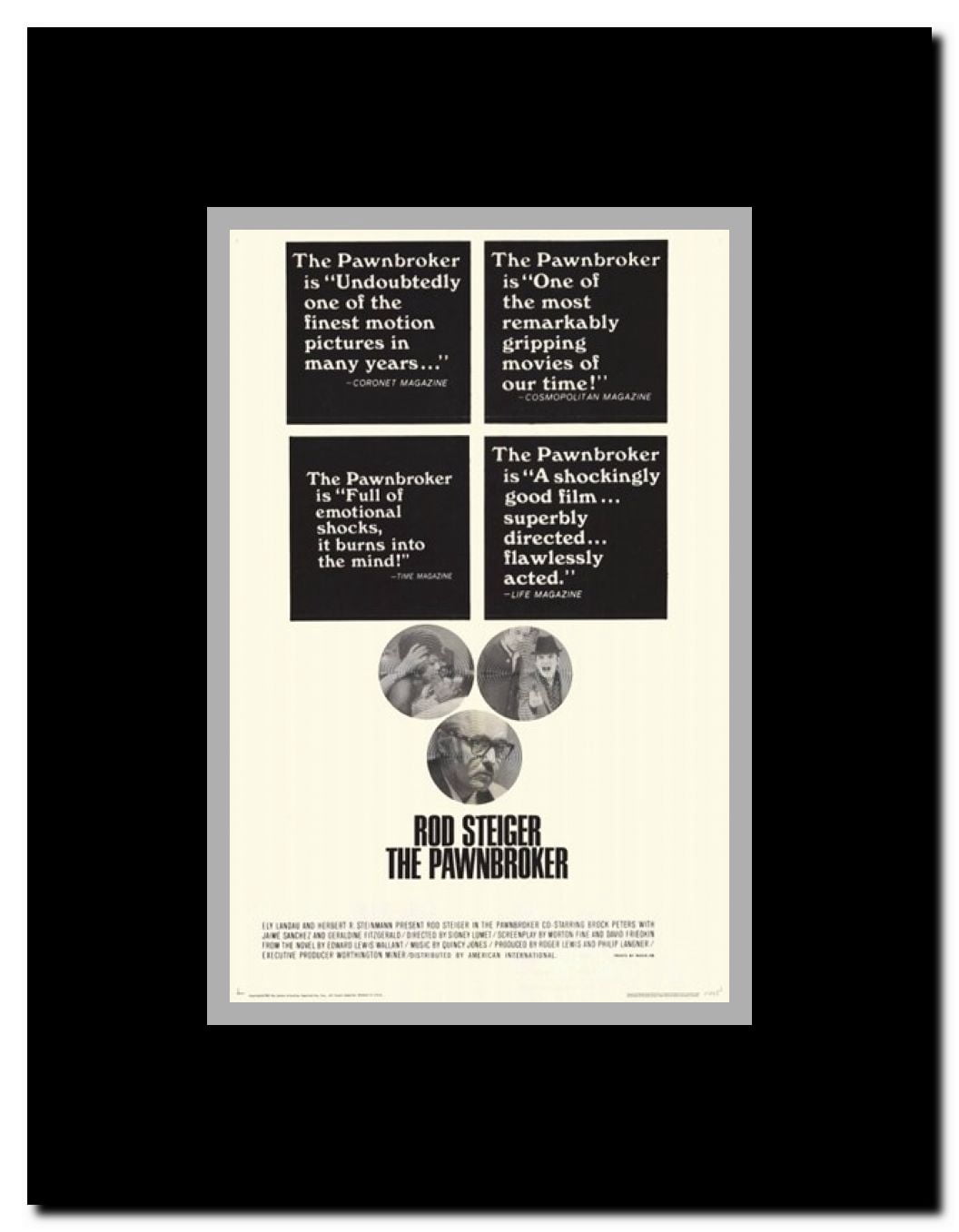 The Pawnbroker Framed Movie Poster