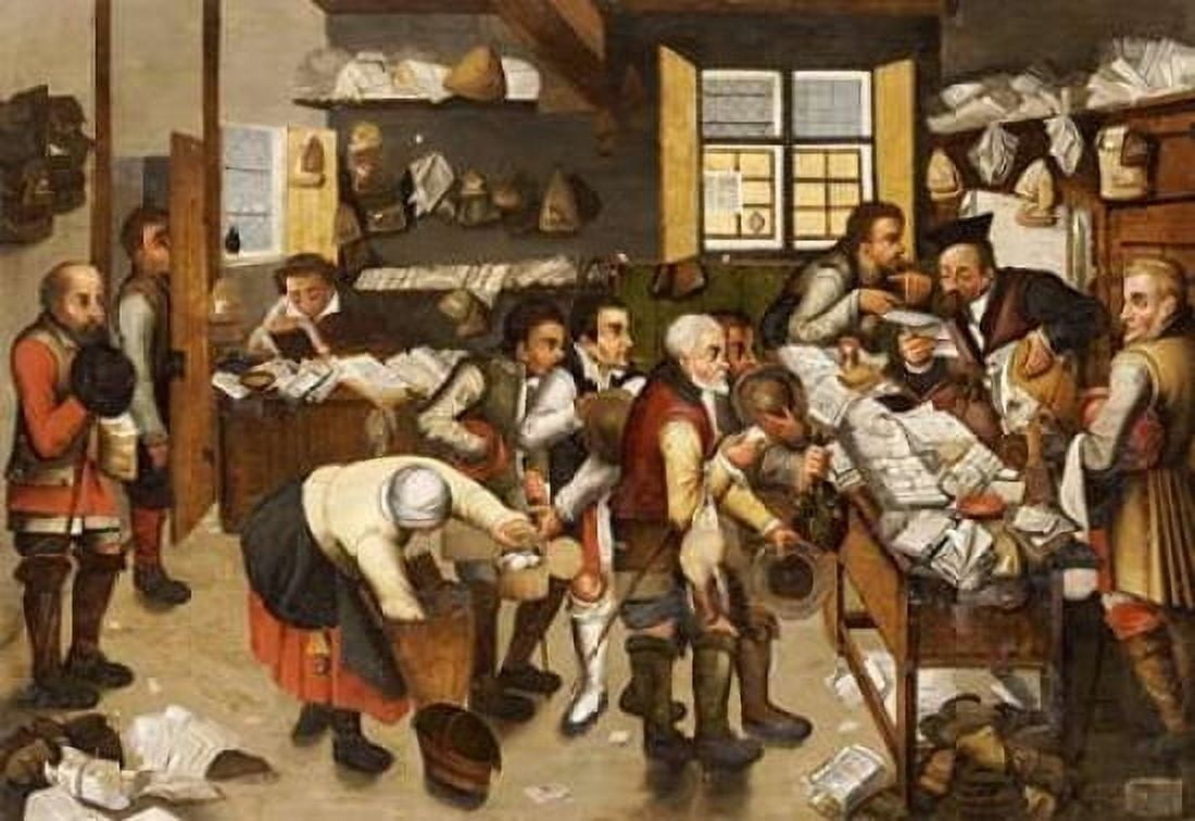 The Payment of Tithes Canvas Art - Pieter the Elder Bruegel (20 x 28)