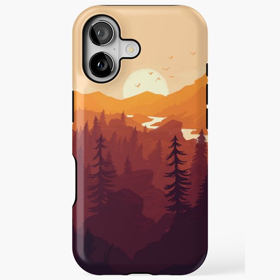 The Peak Scenic Mountain Landscape Inspired Pattern Case iPhone 17 through 11 Pro Max