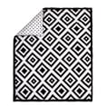 thumbnail image 1 of The Peanut Shell Baby Crib Quilt - Black Diamond Geometric Tile and Dot Prints - 100% Cotton Sateen Fabrics, 44 by 37 Inches, 1 of 2