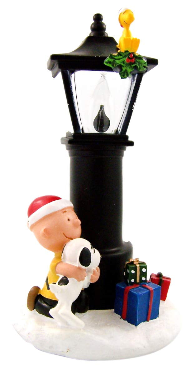 The Peanuts Charlie Brown and Snoopy Flicker Night Light, 8 1/4 Inch