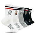 thumbnail image 1 of The Peanuts Snoopy Women and teen girls Cartoon Character Series Licensed Socks Assorted Colors 5 Pack Set Collection, 1 of 10