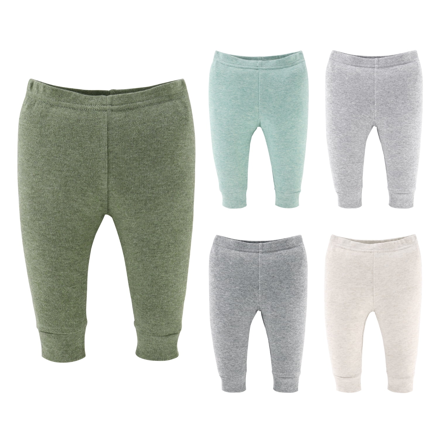 The Peanutshell Baby Boy and Baby Girl Pants, Soft Heather Neutrals ...