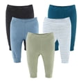 thumbnail image 1 of The Peanutshell Baby Boy Pants, Neutral Basics Baby Pants for Boys 6-9 Months, 5-Pack, 1 of 6