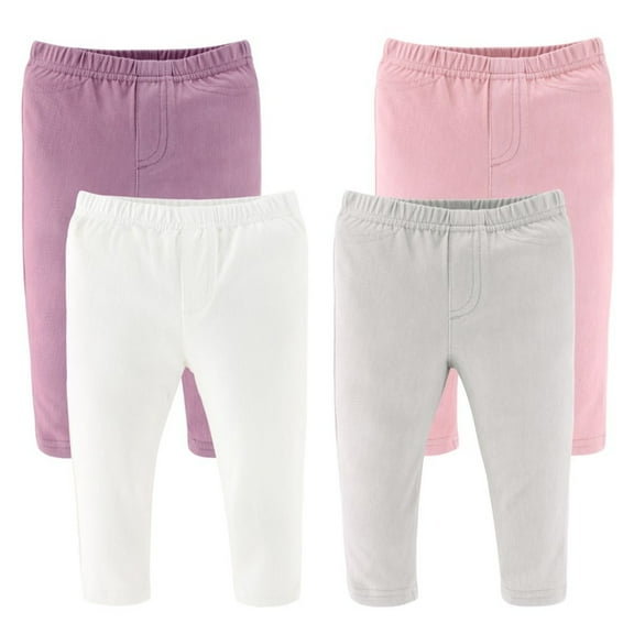 The Peanutshell Baby Girl Jeggings Jean Jeggings for Baby Girls 12-18 Months, 4-Pack