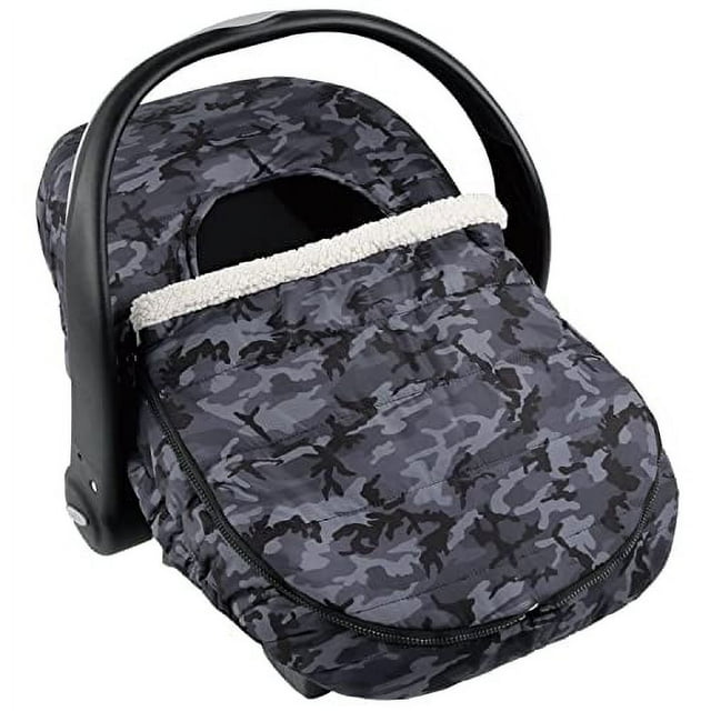 The Peanutshell Kids Travel Cozy Protector, Black Camo Winter Car Seat