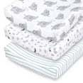 thumbnail image 1 of The Peanutshell Celestial Elephant 3-Pack Changing Pad Cover, 1 of 8
