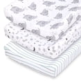 thumbnail image 1 of The Peanutshell Celestial Elephant 3-Pack Changing Pad Cover, 1 of 9
