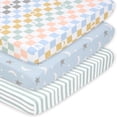thumbnail image 1 of The Peanutshell Fitted Crib Sheets, Soft and Breathable Playard Sheets, Celestial Multicolor, 3 Pack, 1 of 7
