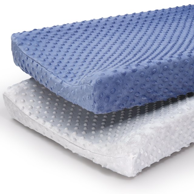 The Peanutshell Changing Pad Cover for Baby Boys or Baby Girls, 2 Pack