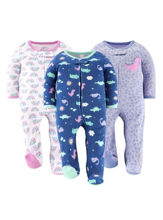 Baby Girls Sleep N Play Pajamas in Baby Girls Pajamas Blue Walmart