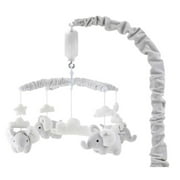 The Peanutshell Elephant Musical Mobile in Grey