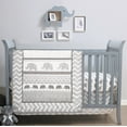 thumbnail image 1 of The Peanutshell Elephant Walk Crib Bedding Set for Baby Boys or Baby Girls, 3 Piece Nursery Set with Quilt, Fitted Crib Sheet, and Dust Ruffle, 1 of 7