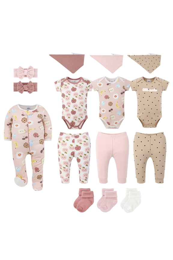 Mini Morsals 15-Piece Baby Girl Clothes Set, 3-6 Months