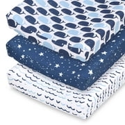 The Peanutshell Nautical 3-Pack Changing Pad Cover