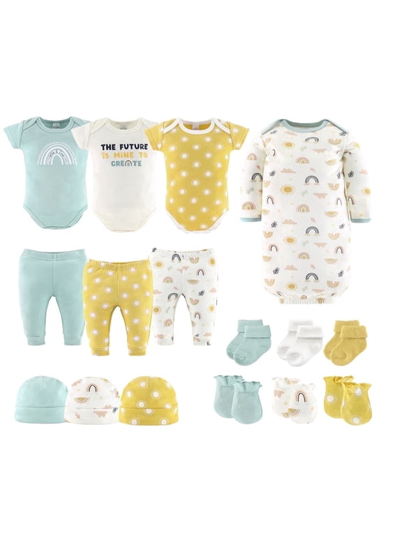 Sunny Side Up Baby Layette Set, Baby Clothes for Boys and Girls, 0-3 Months, 16 Piece Set