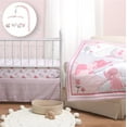 thumbnail image 1 of The Peanutshell Pink Elephant 4 Piece Baby Nursery Crib Bedding Set, Quilt, Crib Sheets, Crib Skirt, and Mobile, 1 of 1