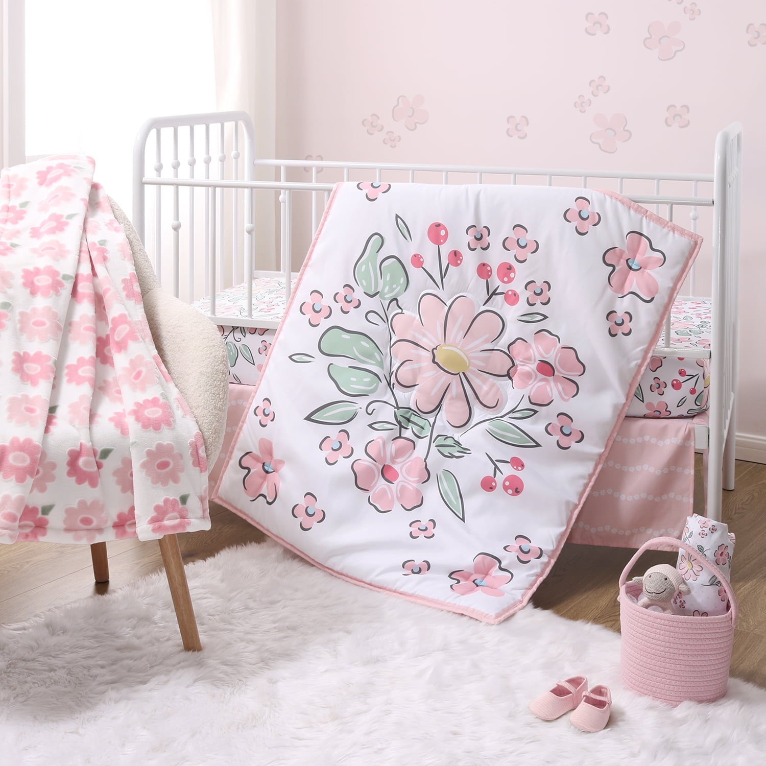 Pink Cot Bedding Target Baby Comforters For Girls Pink Infant