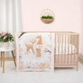 thumbnail image 1 of The Peanutshell Pink and White Fairytale Forest Crib Bedding Set for Baby Girls, 3 Piece Nursery Set, 1 of 8