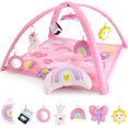 thumbnail image 1 of The Peanutshell Rainbow Paradise Activity Gym and Baby Play Mat, Baby Gym Activity Center, 7-Piece Count, 1 of 7