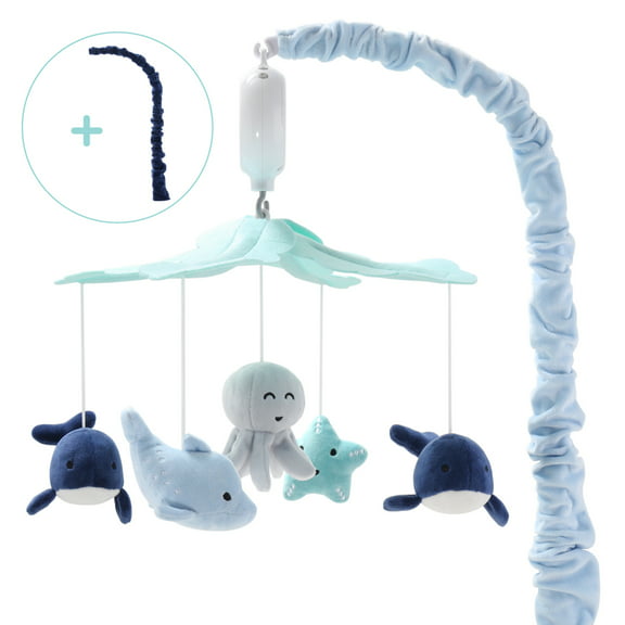 The Peanutshell Sealife Baby Musical Crib Mobile, 12 Lullabies