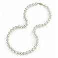 thumbnail image 1 of The Pearl Source 14K Gold 6.5-7.0mm AAA Quality Round Genuine White Japanese Akoya Saltwater Cultured Pearl Necklace in18" Princess Length, 1 of 6