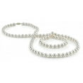 thumbnail image 1 of The Pearl Source 14K Gold 7.0-7.5mm AAA Quality Round Genuine White Japanese Akoya Saltwater Cultured Pearl Necklace in 51" Rope Length, 1 of 6