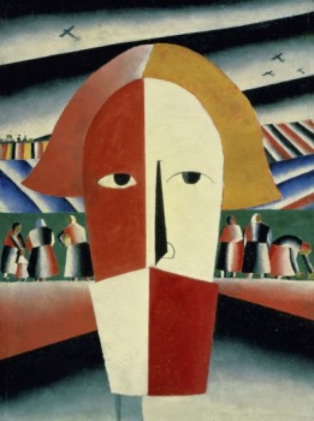 The Peasants Head 1928-1932 Kasimir Malevich (1878-1935Russian) Russisches Museum St Petersburg Canvas Art - Kasimir Malevich (24 x 36)
