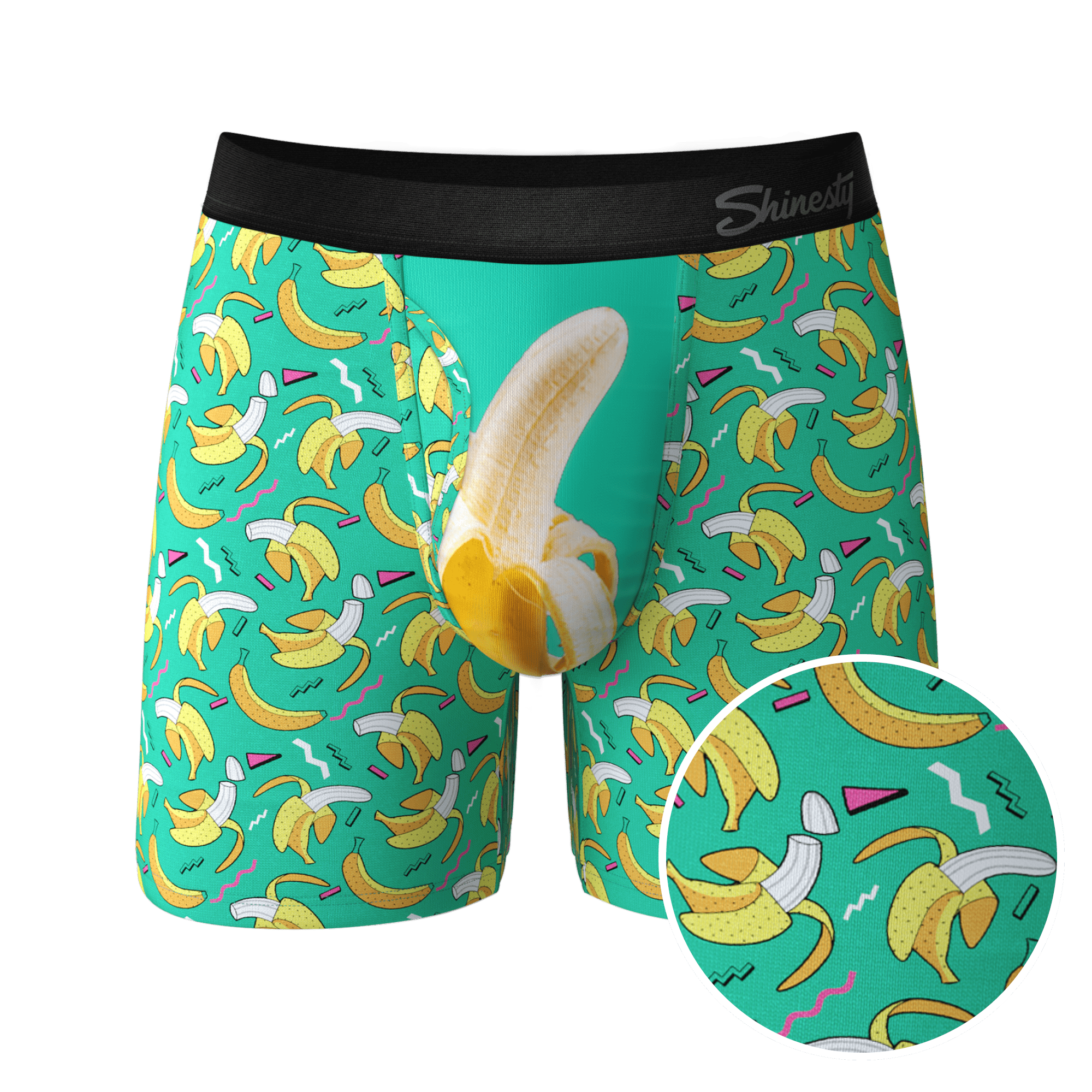 The Peel Deal - Shinesty Retro Banana Ball Hammock Pouch Underwear With Fly  Large