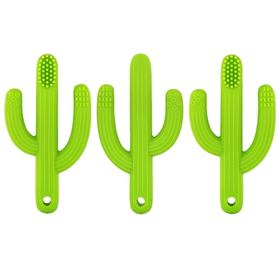The Pencil Grip Cactus Toothbrush Teether, Pack of 3