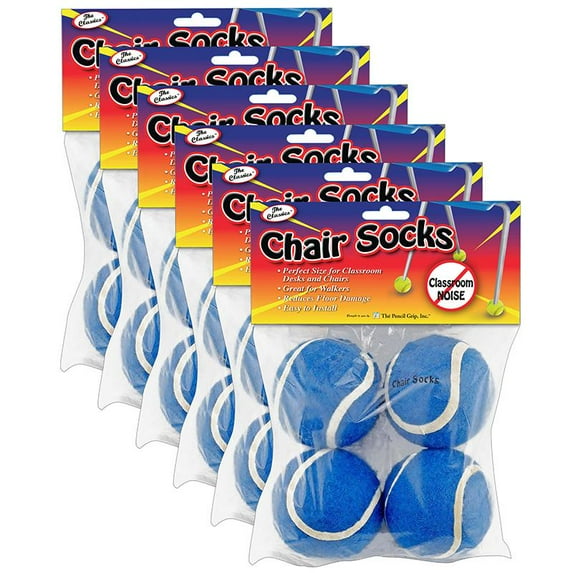 The Pencil Grip Chair Socks, Blue, 24 Count