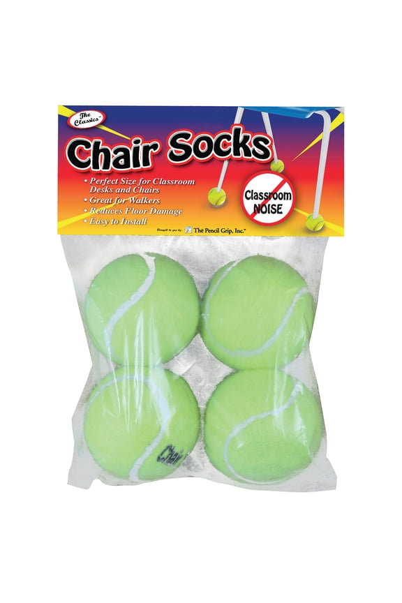 Chair Socks, Yellow, Pack of 4