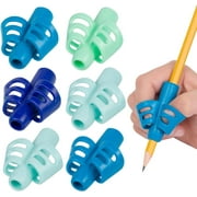 Pencil Grip The Classics DUO Grip Ergonomic Writing Aid, For Right or Left Handed Users, Assorted Colors, Pack of 6 (TPG-17206)