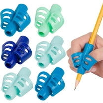 Pencil Grip The Classics DUO Grip Ergonomic Writing Aid, For Right or Left Handed Users, Assorted Colors, Pack of 6 (TPG-17206)