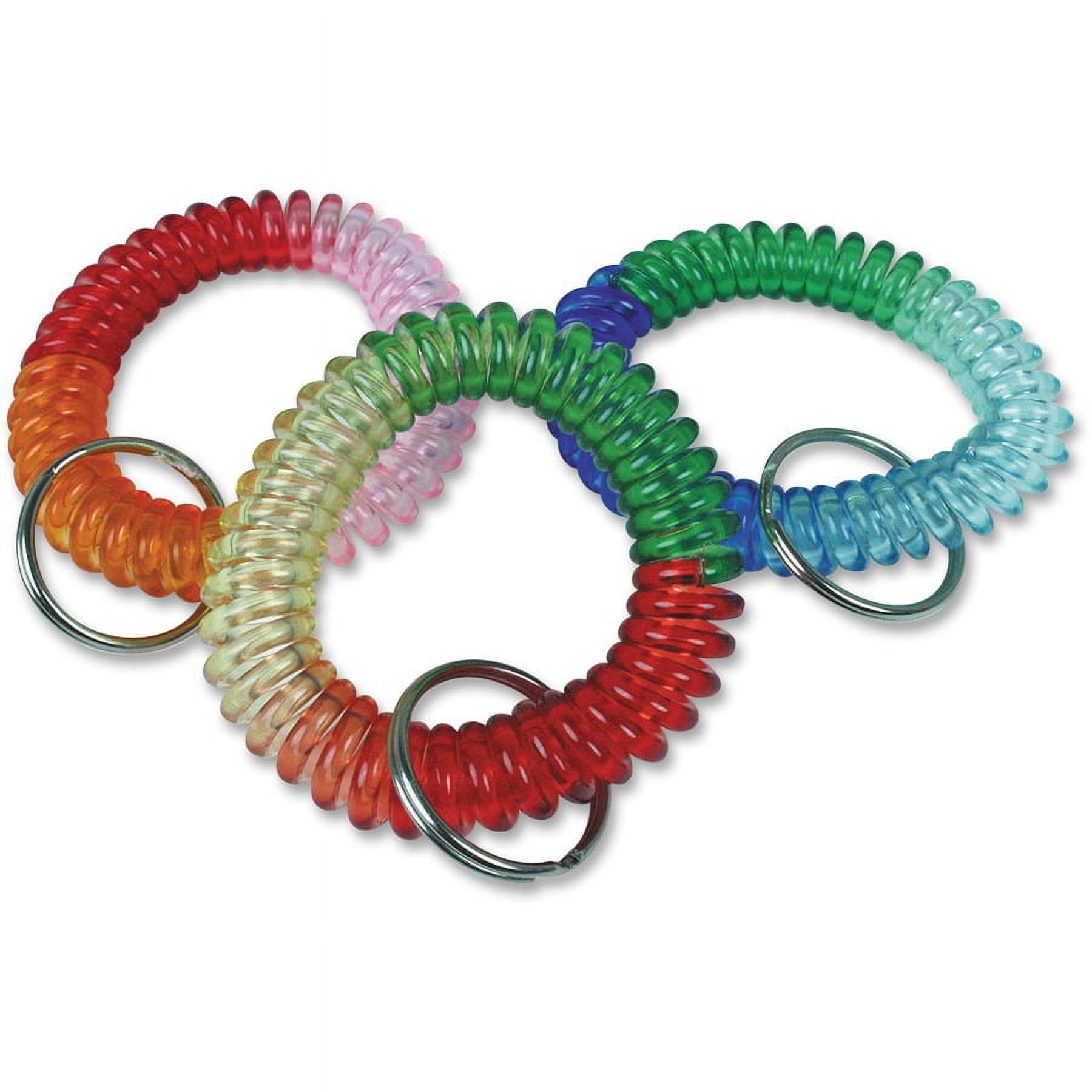 The Pencil Grip Key Ring Wrist Coil - 1.5" x 1.5" x 1.5" - 1 Each | Bundle of 5 Each