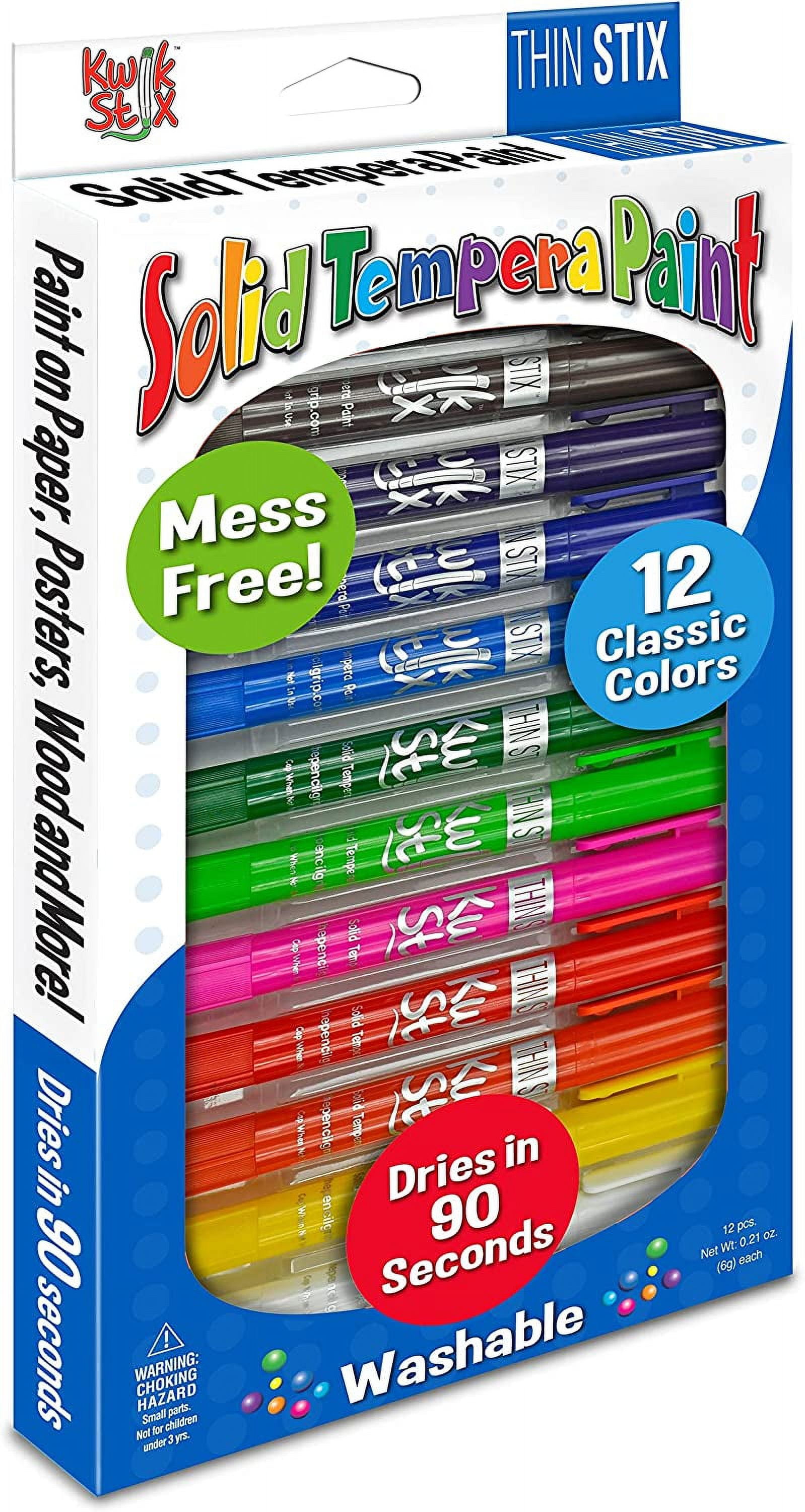 The Pencil Grip Kwik Stix Solid Tempera Paints, Thin Stix Paint Pens