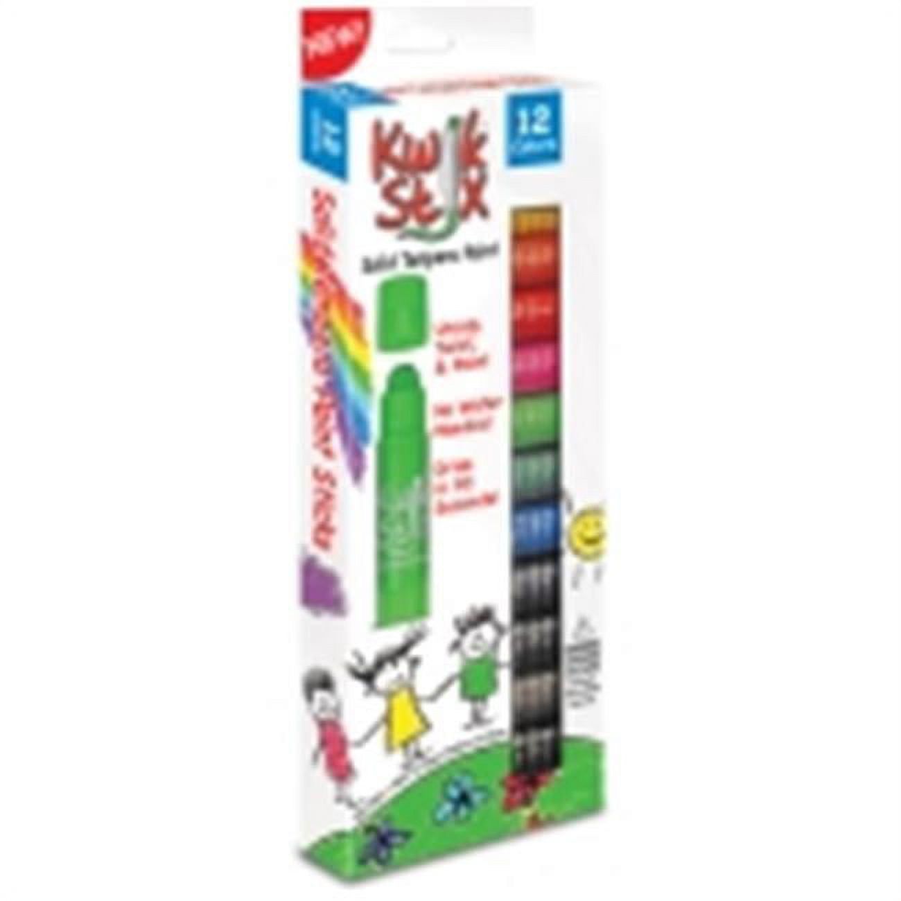 The Pencil Grip Kwik Stix Tempera Paint Prime Pencil Grip, Pack of 12
