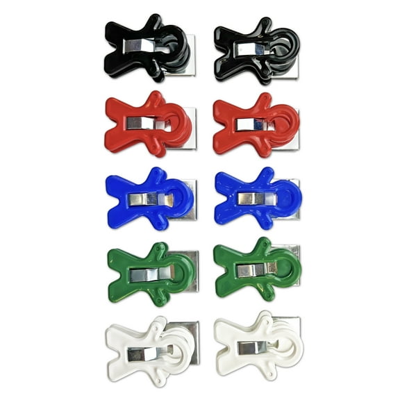 The Pencil Grip Magnet Man Magnetic Clip Assorted Colors 10/Pack (TPG13210)