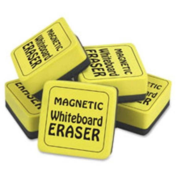 The Pencil Grip Magnetic Whiteboard Eraser Class Pack, Yellow - 24 Per Pack