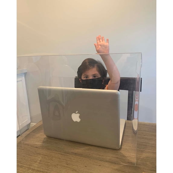 The Pencil Grip Personal Space 24" Desk Dividers Clear (TPG988)