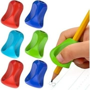The Pencil Grip Pinch Grip 6 Pcs, Improves Handwriting, Ergonomic Pen Holder for Righties & Lefties, Ideal for All Ages, Writing Tool with Finger Cushion