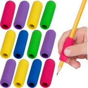 The Pencil Grip The Classics Soft Foam Pencil Grips, Ergonomic Writing Aid For Lefties And Righties, 1.5 Inch Long, Assorted Colors, 12 Count